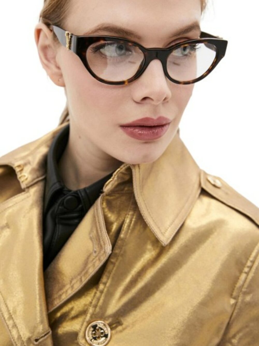 VERSACE VE3282 108 DARK HAVANA OVAL EYEGLASSES